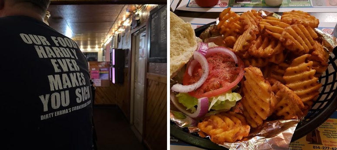 Dirty Ehrma's Cornerside Tavern Menu