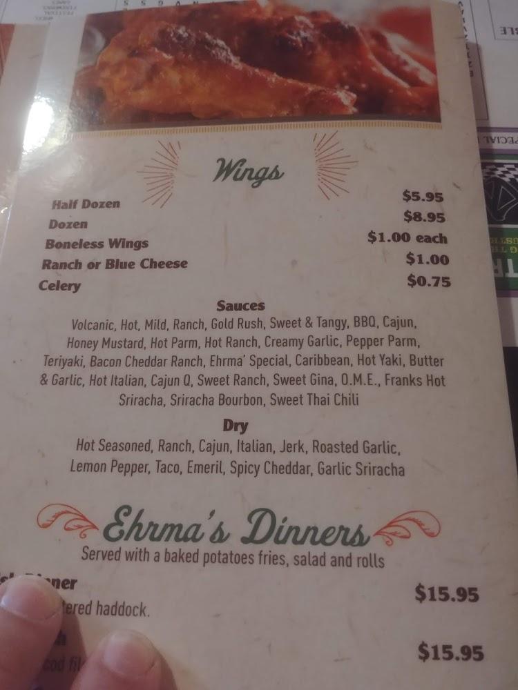 Dirty Ehrma's Cornerside Tavern Menu image 4